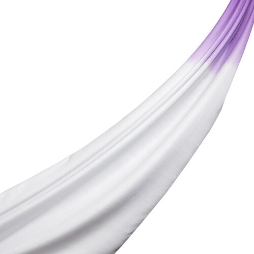 White Purple Gradient Silk Scarf