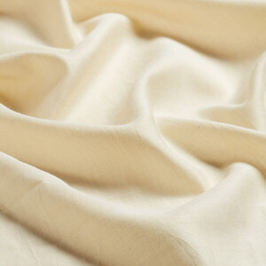 White Reversible Cotton Silk Scarf - Thumbnail