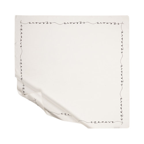 White Signature Silk Twill Scarf