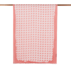 ipekevi - Wild Flower Stylized Houndstooth Patterned Scarf (1)