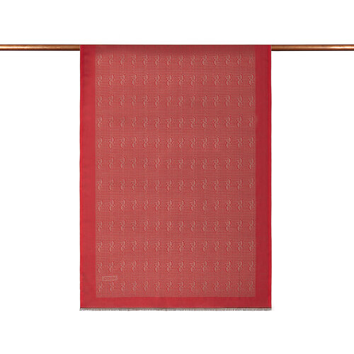 Wild Strawberry IE Monogram Cotton Silk Scarf