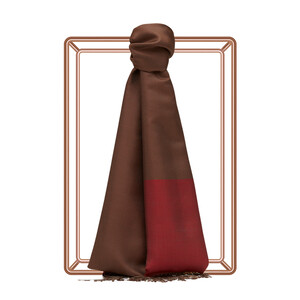 Wild Strawberry Mink Reversible Silk Scarf - Thumbnail