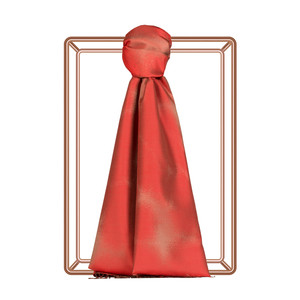 Wild Strawberry Red Spray Paint Print Silk Scarf - Thumbnail