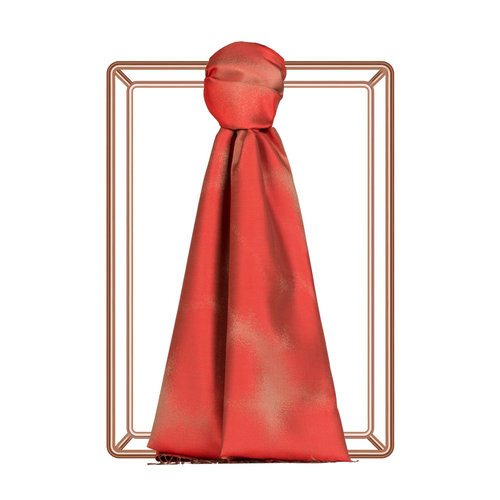 Wild Strawberry Red Spray Paint Print Silk Scarf