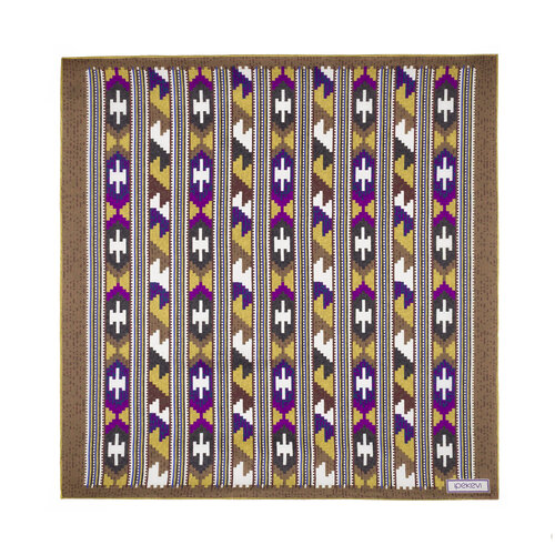 Yağ Yeşili Kuşak Saten İpek Mendil