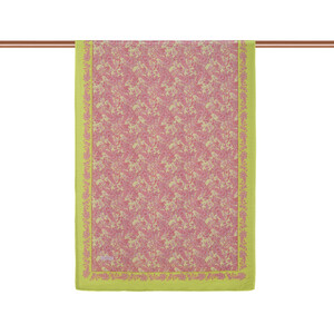 ipekevi - Yellow Coral Mezopotamya Model 06 Print Tencel Scarf (1)