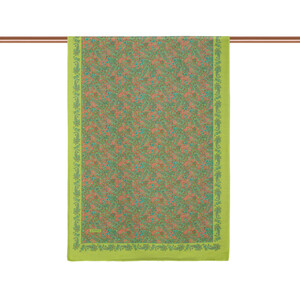 ipekevi - Yellow Green Mezopotamya Model 06 Print Tencel Scarf (1)