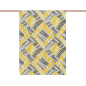 ipekevi - Yellow Grey Fourway Cotton Scarf (1)