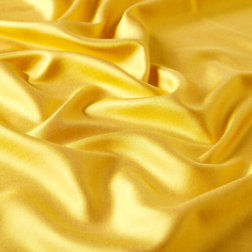 Yellow Reversible Silk Neck Scarf