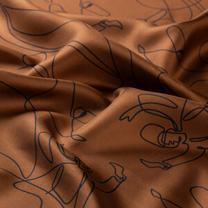 ipekevi - Yeni Bakır Rumi Tivil İpek Eşarp (1)