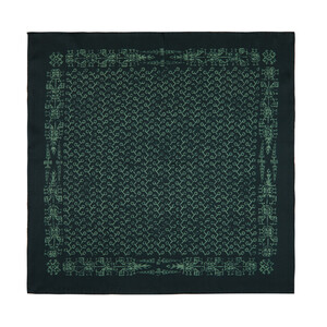 ipekevi - منديل حرير ساتان شجرة الحياة لون أخضر موديل 01 ipekevi - منديل حرير ساتان شجرة الحياة لون أخضر موديل 01