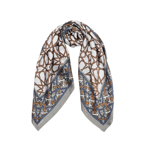 ايشارب حرير ساتان بورصة الضريح الأخضر فضي موديل 05