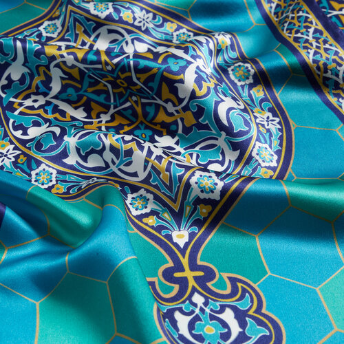 وشاح رقبة حرير ساتان بورصة الضريح الأخضر موديل 01