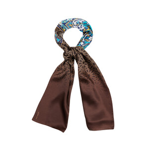 ipekevi - وشاح رقبة حرير ساتان بورصة الضريح الأخضر موديل 03