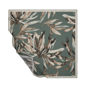 ipekevi - ايشارب قطن تصميم ورود لون أخضر وبيج