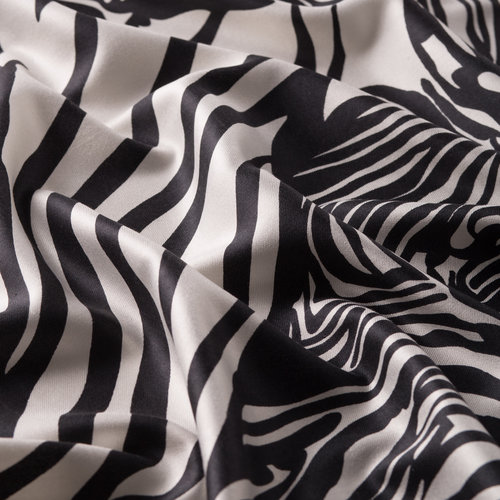 Zebra Print Silk Scarf