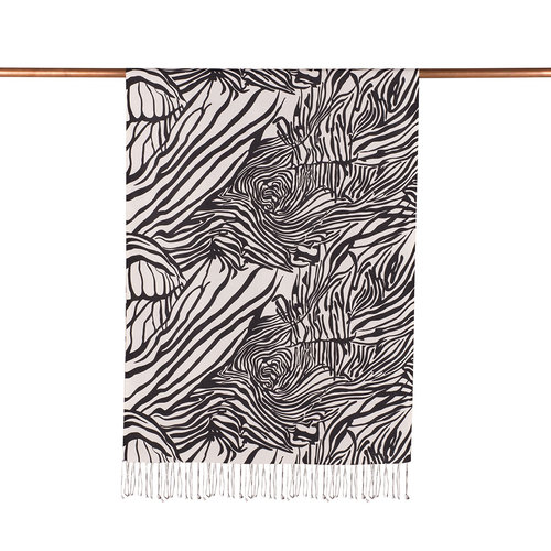 Zebra Print Silk Scarf