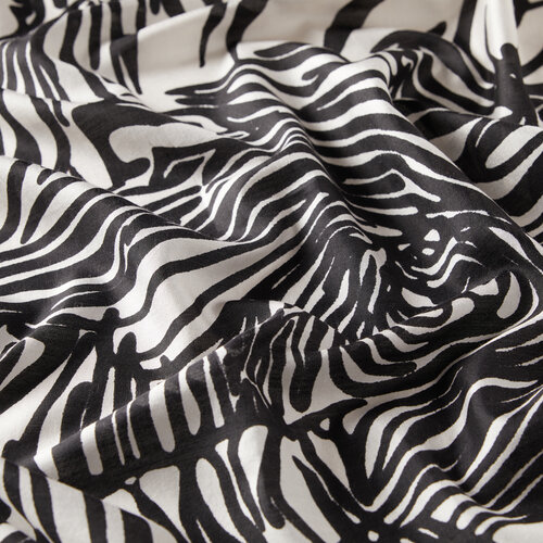 Zebra Print Silk Scarf