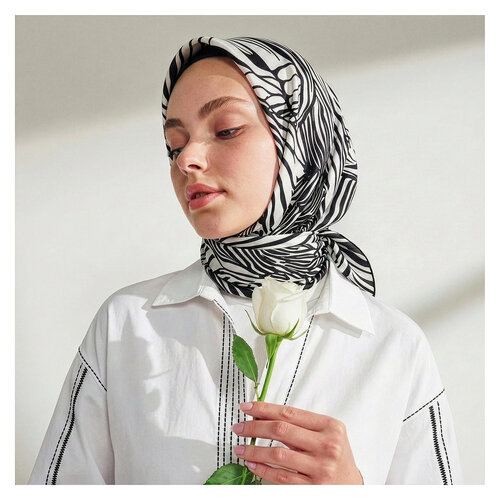 Zebra Print Silk Twill Scarf