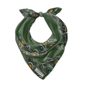 ipekevi - Zümrüt Telkari Saten İpek Mendil (1)